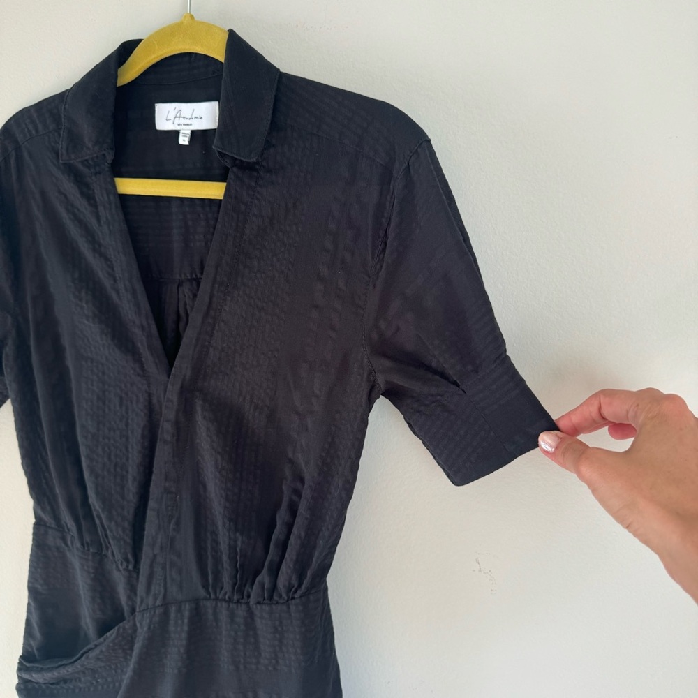 L’Academie the Court Mini Dress in Black, size XS - Picture 9 of 14